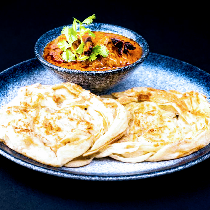 Roti canai and curry at Canai 15 Cafe, SS15 Subang Jaya