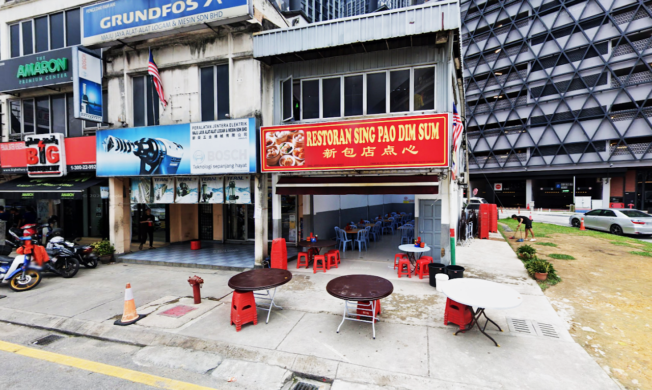 Restoran Sing Pao Dim Sum storefront on Jalan Klang Lama