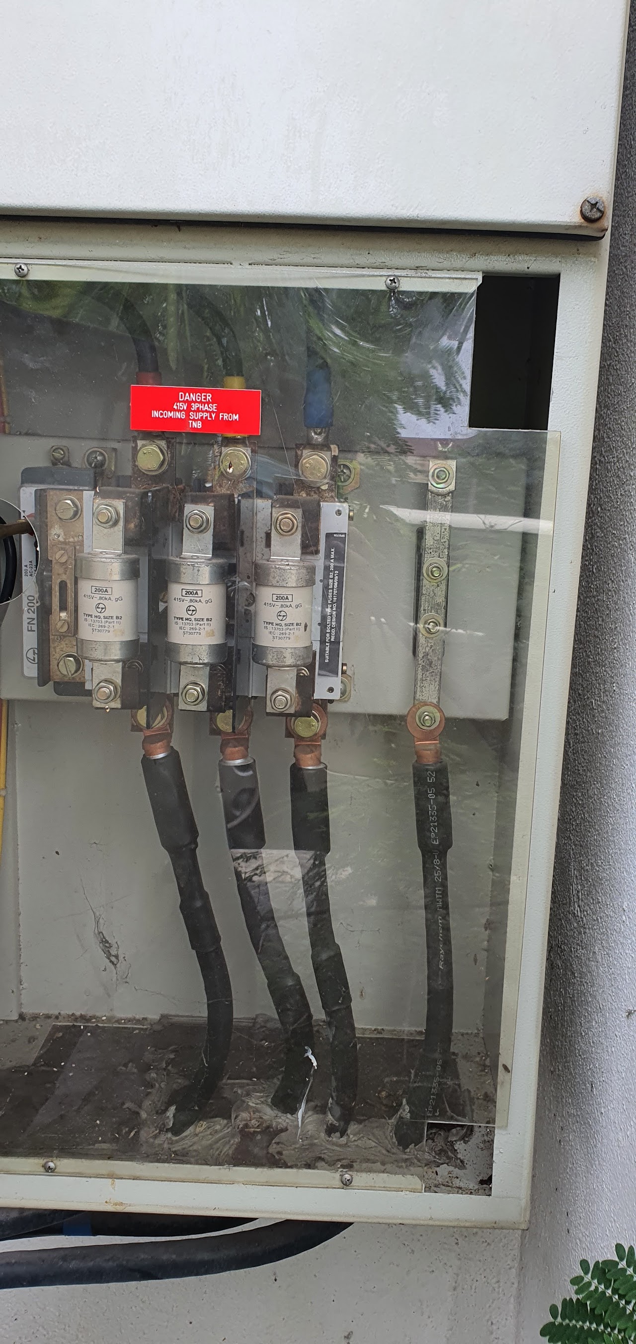 Fuse box close-up by Soo Electrical Services